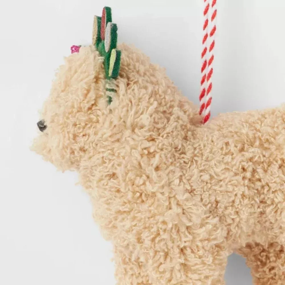 Goldendoodle Dog Headband Ornament Felted Wool Target Wondershop